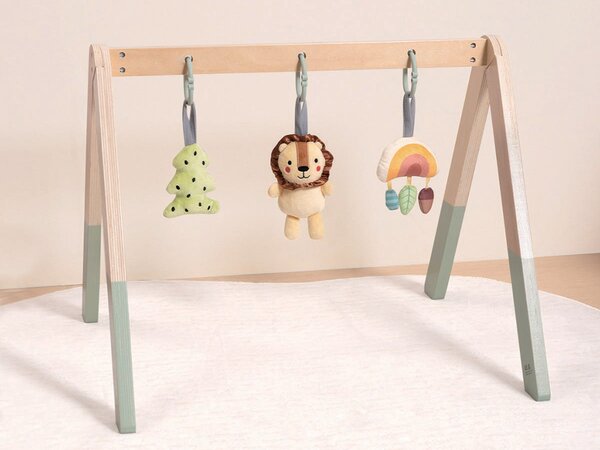 TookyToy Lesena otroška hišica z igračami