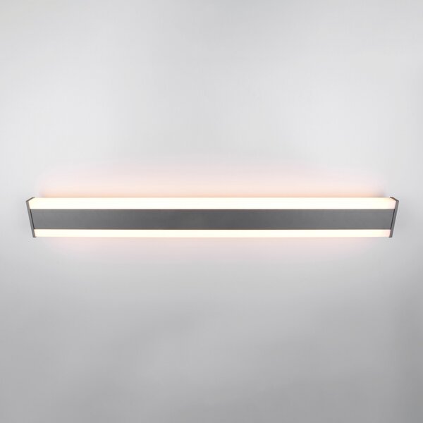 Trio Lighting LED zunanja stenska svetilka DAWSON, 100 cm antracit IP54 CCT up/down, Črna, Aluminij, Sodobni, Stenska kotna