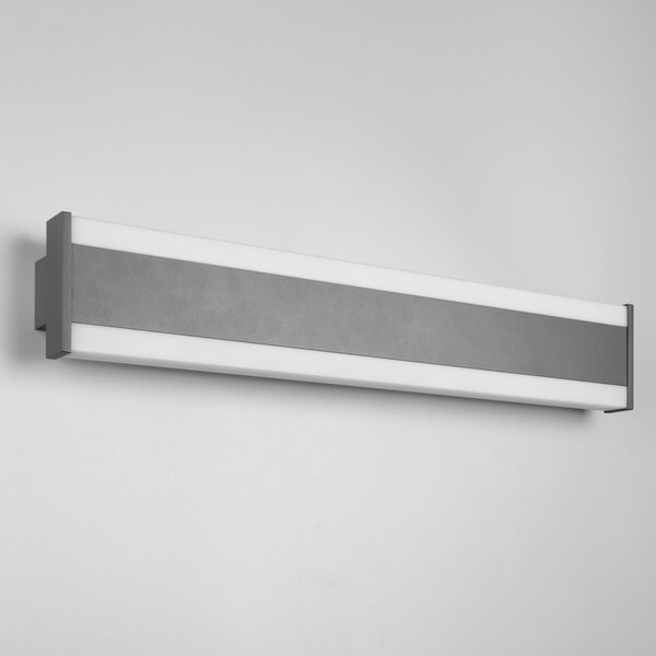 Trio Lighting LED zunanja stenska svetilka DAWSON, 60 cm, antracit IP54 CCT up/down, Črna, Aluminij, Sodobni, Stenska kotna