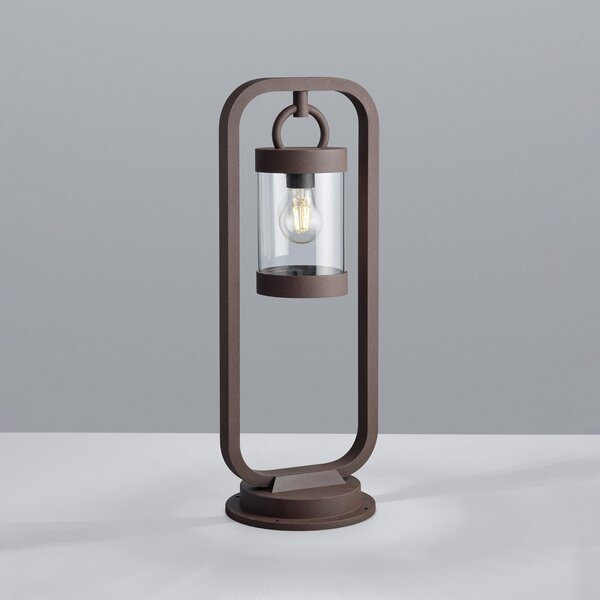 Trio Lighting Potična svetilka SAMBESI, barva rja, višina 60 cm, kovina, IP44, zatemnjen, Rjava / rjasta, Aluminij, Sodobni