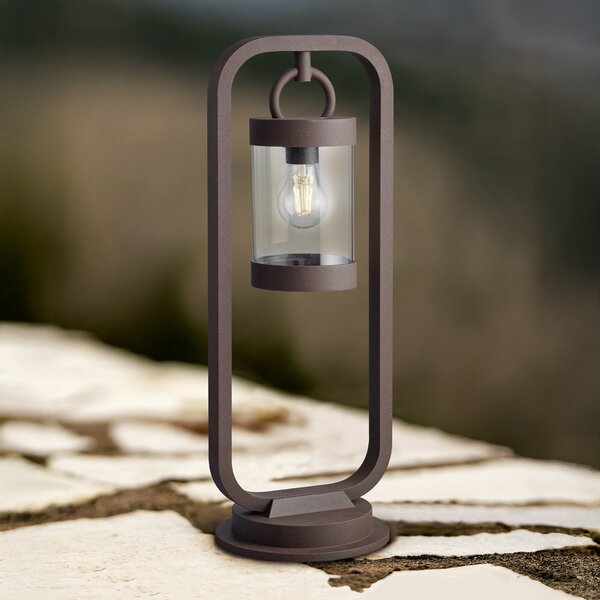 Trio Lighting Potična svetilka SAMBESI, barva rja, višina 60 cm, kovina, IP44, zatemnjen, Rjava / rjasta, Aluminij, Sodobni