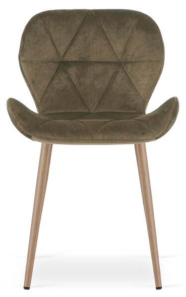 Jedilni stol MANGO VELVET, rjav