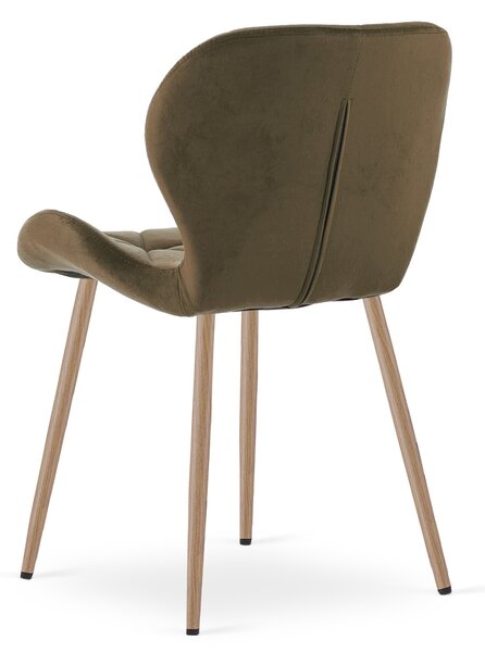 Jedilni stol MANGO VELVET, rjav