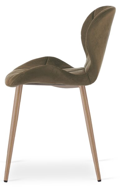 Jedilni stol MANGO VELVET, rjav