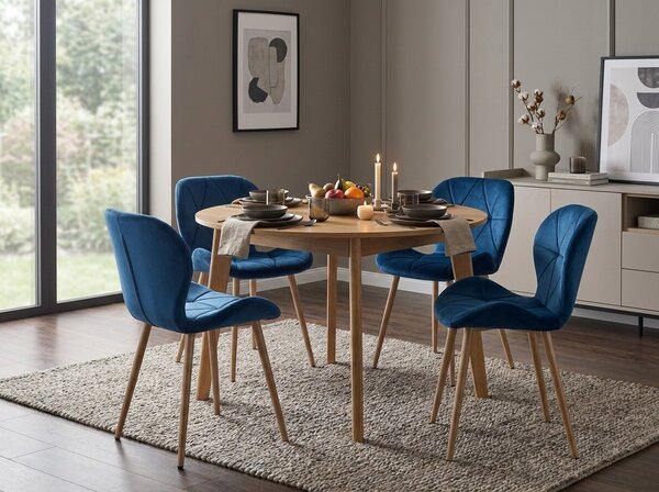 Jedilni stol MANGO VELVET, moder