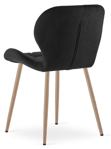 Jedilni stol MANGO VELVET, črna