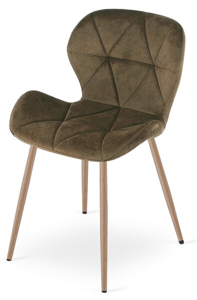 Jedilni stol MANGO VELVET, rjav