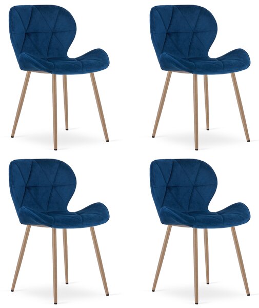 Jedilni stol MANGO VELVET, moder