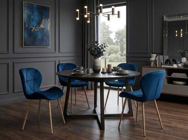 Jedilni stol MANGO VELVET, moder
