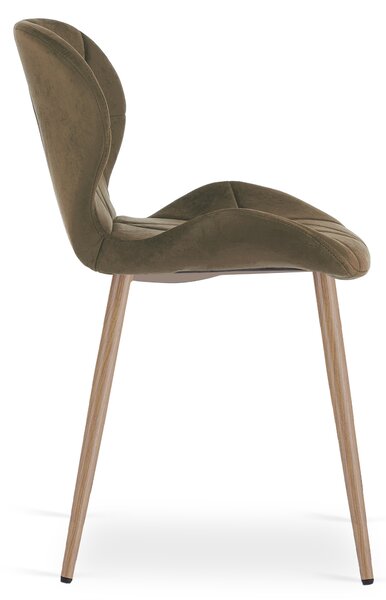 Jedilni stol MANGO VELVET, rjav