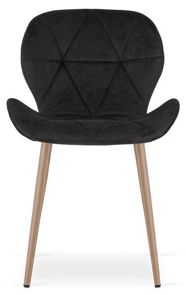 Jedilni stol MANGO VELVET, črna