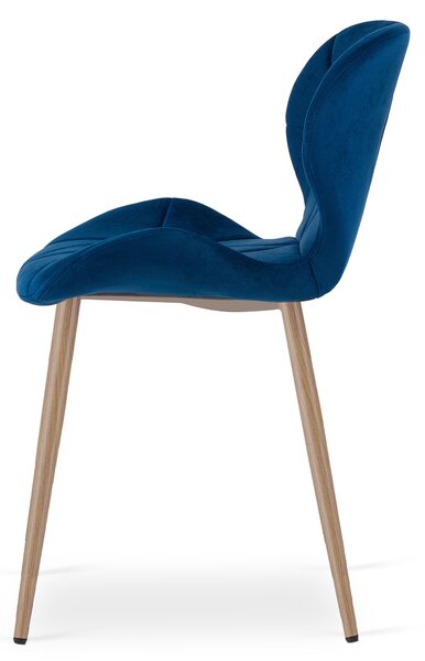 Jedilni stol MANGO VELVET, moder