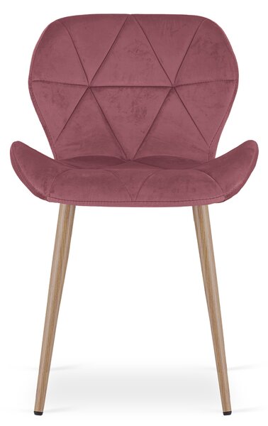 Jedilni stol MANGO VELVET, temno roza