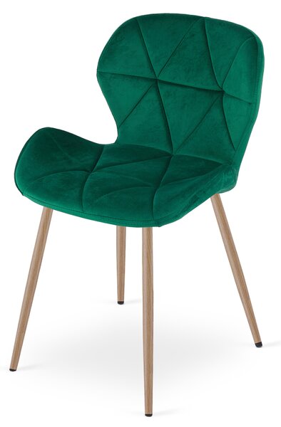 Jedilni stol MANGO VELVET, zelena