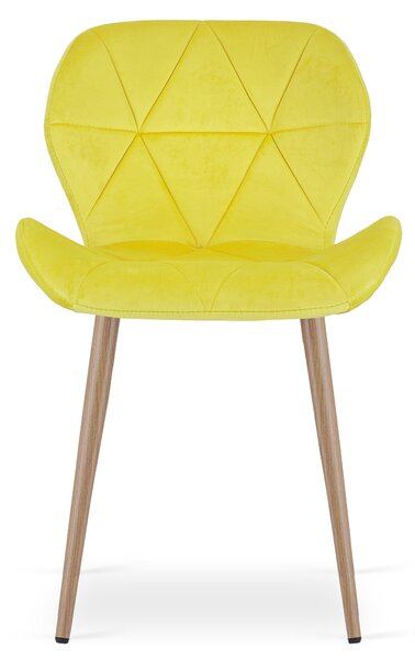 Jedilni stol MANGO VELVET, rumen