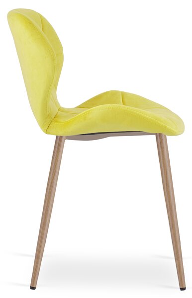 Jedilni stol MANGO VELVET, rumen
