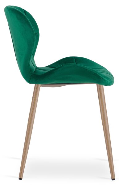 Jedilni stol MANGO VELVET, zelena