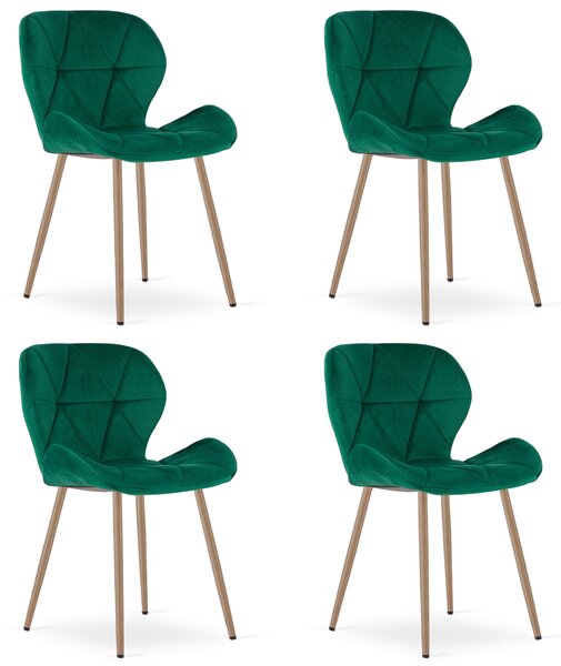 Jedilni stol MANGO VELVET, zelena