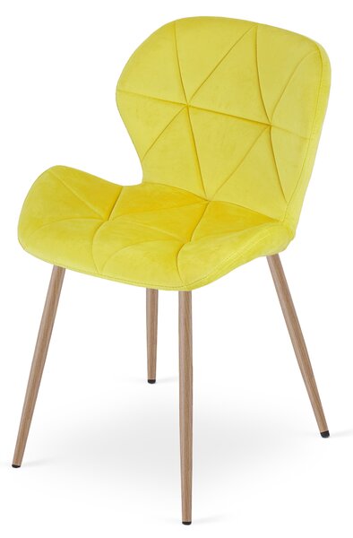 Jedilni stol MANGO VELVET, rumen