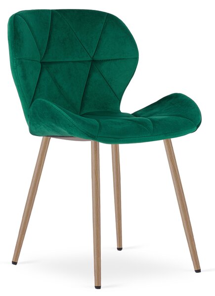 Jedilni stol MANGO VELVET, zelena