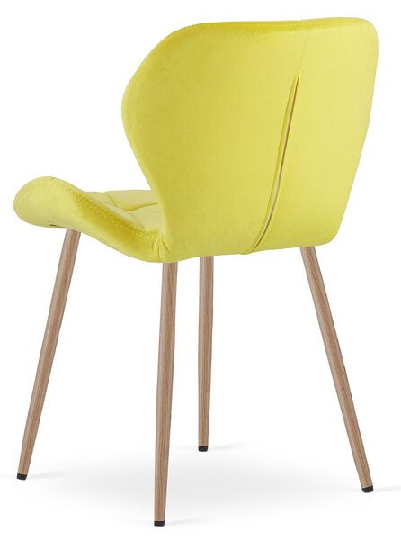 Jedilni stol MANGO VELVET, rumen