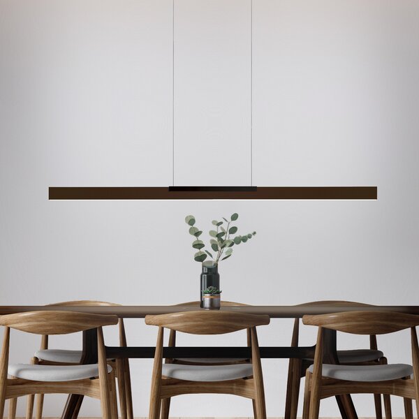 BOPP Bopp LED viseča svetilka Nano 2.0, dolžina 140 cm, bronasta/črna, zatemnjen, Bronasta / starinska medenina, Dnevna soba / jedilnica, Aluminij, Sodobni