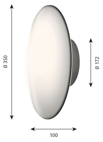 Louis PoulsenLouis Poulsen - AJ Eklipta LED Stenska/Stropna Svetilka Ø350 White Louis Poulsen
