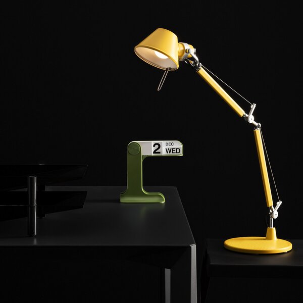 Artemide namizna svetilka Tolomeo Micro, rumena, Rumena, Študija / pisarna, Kovina, Dizajn
