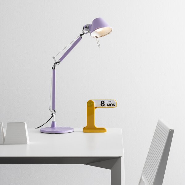 Artemide namizna svetilka Tolomeo Micro, sivolila, Vijolična, Študija / pisarna, Kovina, Dizajn