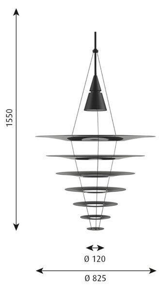 Louis PoulsenLouis Poulsen - Enigma 825 Pendel Black Louis Poulsen