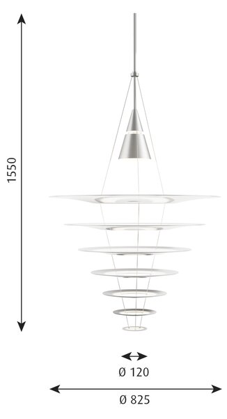 Louis PoulsenLouis Poulsen - Enigma 825 LED Pendel Brushed Alu Louis Poulsen