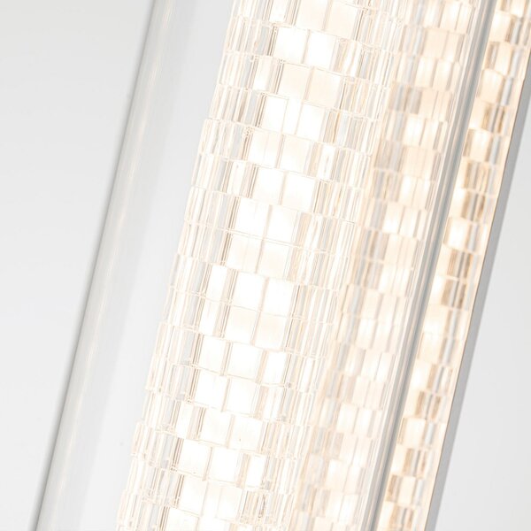 Quintiesse LED stenska svetilka ESPADA, kromirana širina 70 cm kovina IP44, zatemnjen, Kovinska, Kopalnica, Aluminij, Sodobni