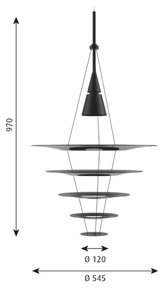 Louis PoulsenLouis Poulsen - Enigma 545 Pendel Black Louis Poulsen
