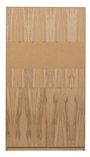 Modularna knjižna polica v hrastovem dekorju v naravni barvi 110x199 cm Modulair – vtwonen