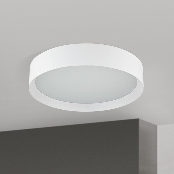 ORION LED stropna svetilka VARIO, Ø 40 cm, bela, kovina, CCT, z možnostjo zatemnitve, zatemnjen, Bela, Dnevna soba / jedilnica, Kovina, Sodobni