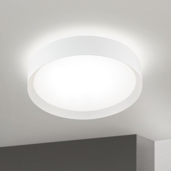 ORION LED stropna svetilka VARIO, Ø 40 cm, bela, kovina, CCT, z možnostjo zatemnitve, zatemnjen, Bela, Dnevna soba / jedilnica, Kovina, Sodobni