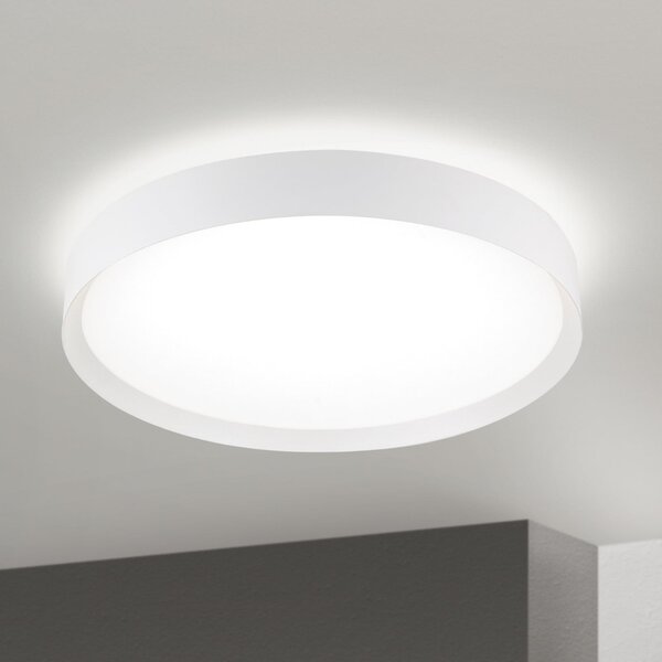 ORION LED stropna svetilka VARIO, Ø 60 cm, bela, kovina, CCT, z možnostjo zatemnitve, zatemnjen, Bela, Dnevna soba / jedilnica, Kovina, Sodobni