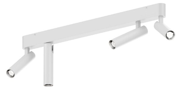 Wever & Ducré Lighting WEVER DUCRÉ LED-stropni reflektor Match 4.0 bela 2.700 K, zatemnjen, Bela, Dnevna soba / jedilnica, Aluminij, Sodobni