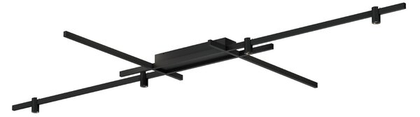 Wever & Ducré Lighting WEVER DUCRÉ LED stropna svetilka Trace Grid 2.0 črna 927, zatemnjen, Črna, Dnevna soba / jedilnica, Aluminij, Sodobni