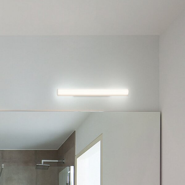 Wever & Ducré Lighting WEVER DUCRÉ LED stenska svetilka Mirba 2.0 črna/bela 61 cm IP44, Bela, Kopalnica, Plastika
