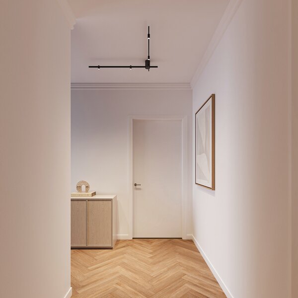 Wever & Ducré Lighting WEVER DUCRÉ LED stropna svetilka Trace Spin 1.0 črna 927, zatemnjen, Črna, Dnevna soba / jedilnica, Aluminij, Sodobni