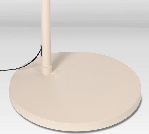 Steinhauer Stojna svetilka Sparkled Light krem/bela, 240 cm, svila, zatemnjen, Bež, Dnevna soba / jedilnica, Kovina, Sodobni