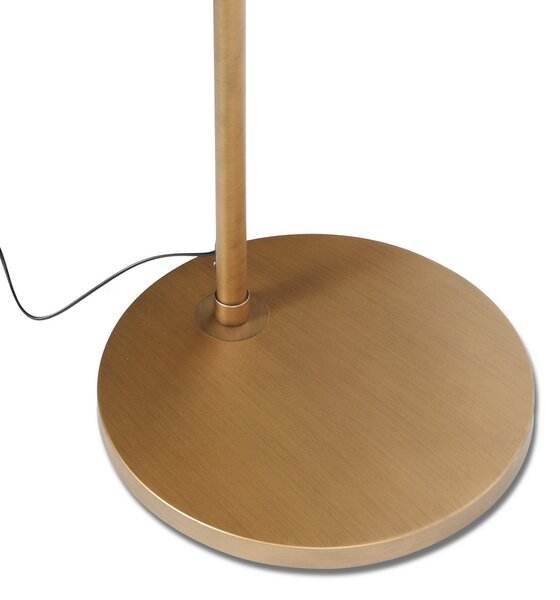 Steinhauer Stojna svetilka Sparkled Light bronasta/modra, 240 cm, velur, zatemnjen, Bronasta / starinska medenina, Dnevna soba / jedilnica, Kovina, Sodobni