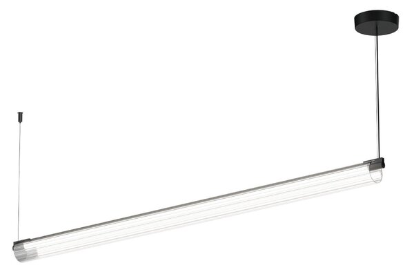 Wever & Ducré Lighting WEVER DUCRÉ LED viseča svetilka Finelle 1.0 črna 2700K dim, zatemnjen, Črna, Dnevna soba / jedilnica, Steklo, Sodobni
