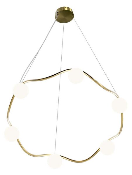 Rebello DecorRebello Decor - Circle of Life Lestenec V2 Ø91 Coated Brass/Opal White Rebello Decor