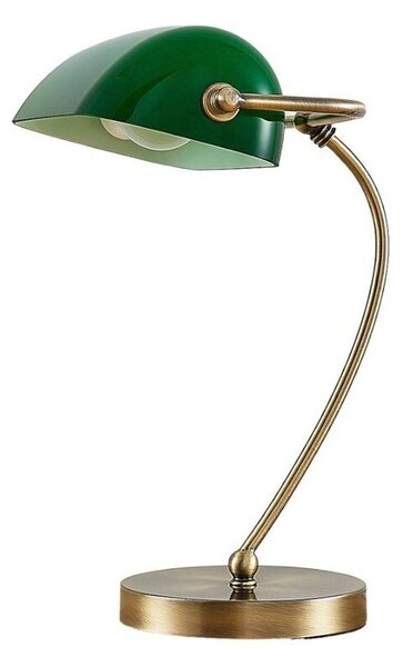 LindbyLindby - Selea Namizna Svetilka Glossy Green/Brass Lindby