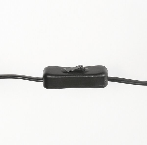 Steinhauer Namizna svetilka Stang 4364ZW, črna/rjava kot pluta, višina 55 cm, Črna, Dnevna soba / jedilnica, Kovina, Sodobni