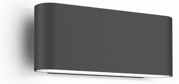 Wever & Ducré Lighting WEVER DUCRÉ LED zunanja stenska svetilka Kiosk 1.0 antracit 2700 K, zatemnjen, Siva, Aluminij, Stenska kotna