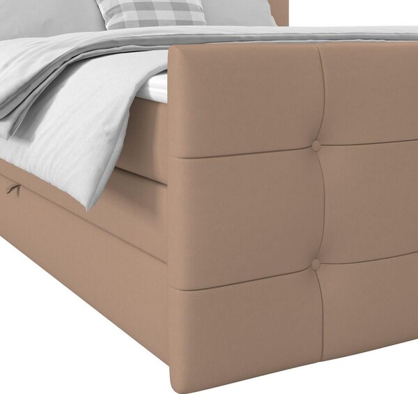 Modern Living Postelja Boxspring Josie-C, Bež, 180x200