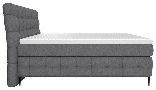 Premium Living Postelja Boxspring Scarlett, Siva, 160x200